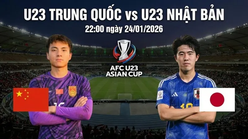 Cầu thủ U23 Trung Quốc và U23 Nhật Bản tranh chấp bóng trên sân Cầu thủ U23 Trung Quốc và U23 Nhật Bản tranh chấp bóng trên sân